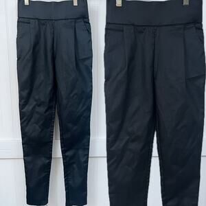 Rosebullet Black Faux Leather High Rise Tapered Pants AU/UK 6 US 2